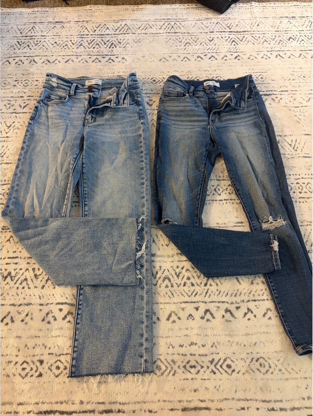 BKE Billie Slim Fit High Rise Denim Jeans - Cropped Straight and Ankle Skinny